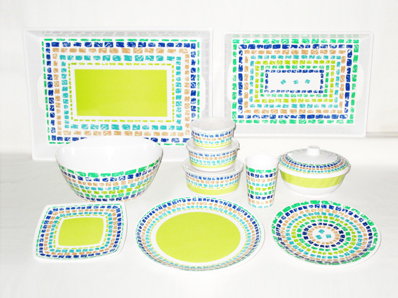 Melamine Serving Tray, Serving Bowls, Bowl with cover