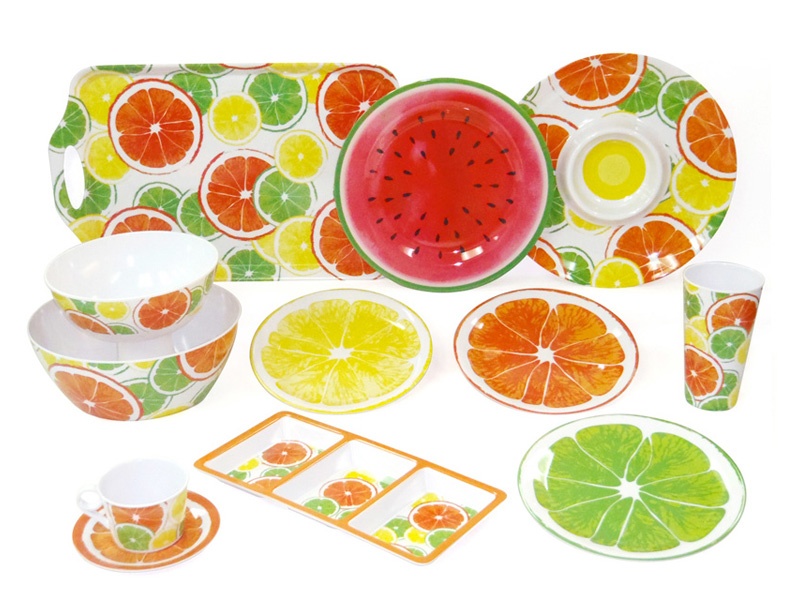 1429 Citrus & Watermelon Melamine Tableware